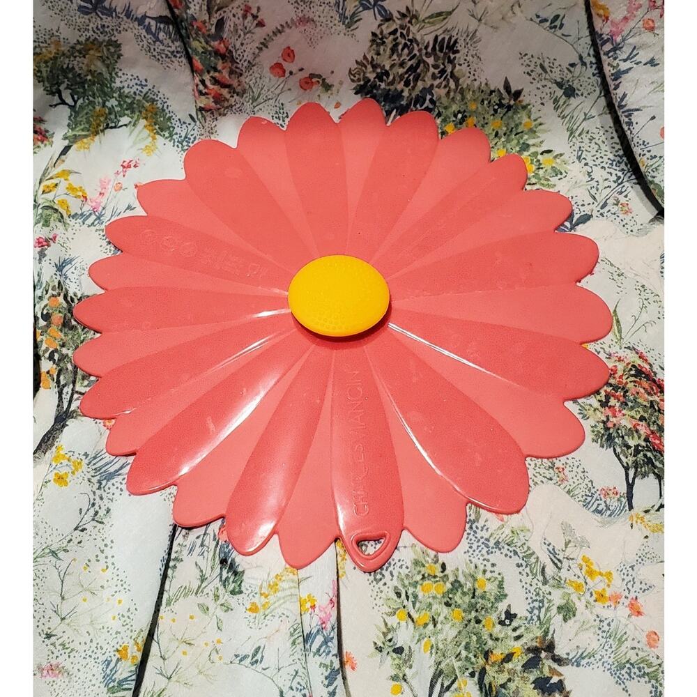 Charles Viancin Silicone Lid Large Red Floral